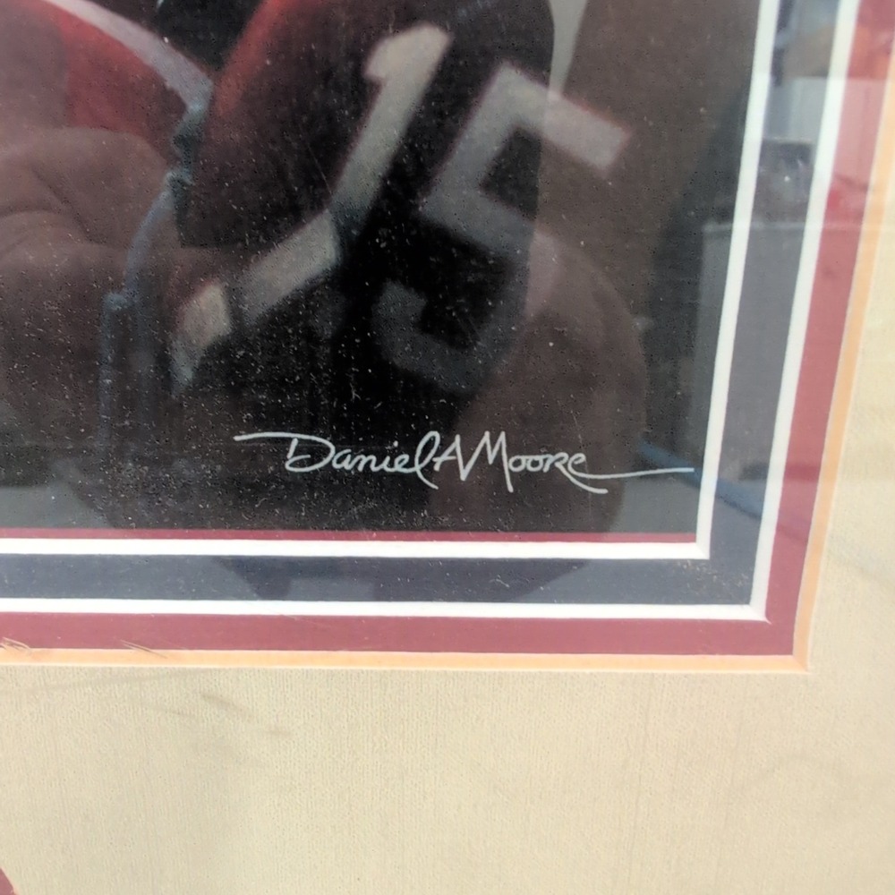 Daniel A Moore Bear Bryant Alabama Crimson Tide Framed Art Print Commemorative - Picture 3 of 8